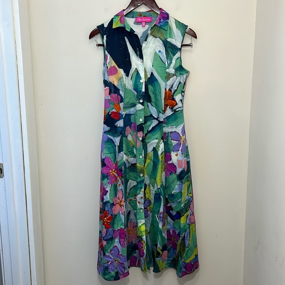Claire Desjardins Women’s Sleeveless Floral Dress Size XS - Picture 1 of 7